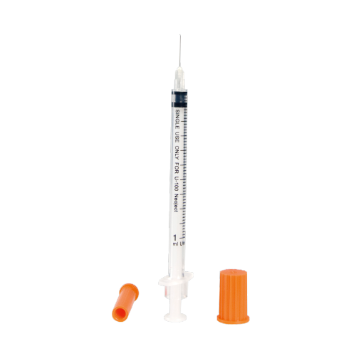 Medical CE Precisely Graduated 0.5ml Disposable syringes